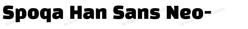 Spoqa Han Sans Neo字体转换